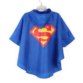 Raincoat kids raincoat superhero raincoat rain gear rainwear for kids Supergirl/Spiderman/Batgirl children raincoat 3-7T