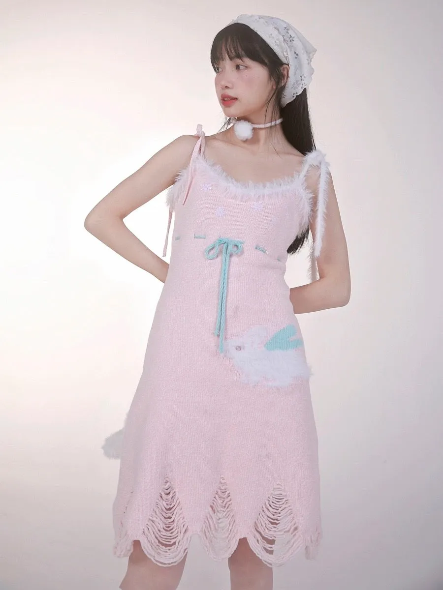 [Rose Island] Bunny Elf Knitted Dress