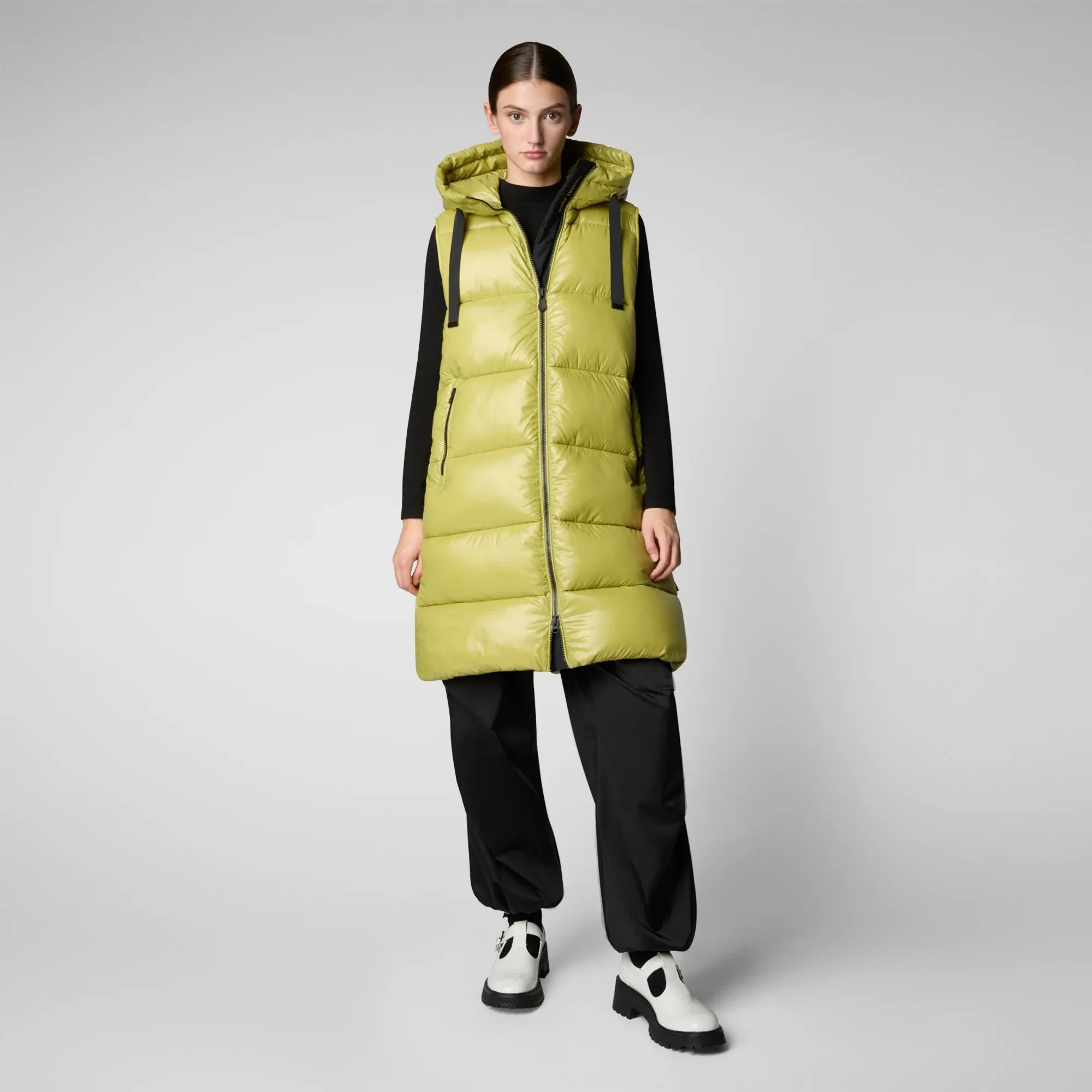 SAVE THE DUCK - IRIA HOODED LONG VEST