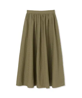 Seersucker Maxi Skirt