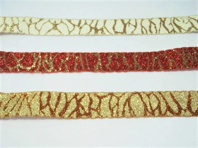 Shimmery Glitter Fabric Trim - 40mm