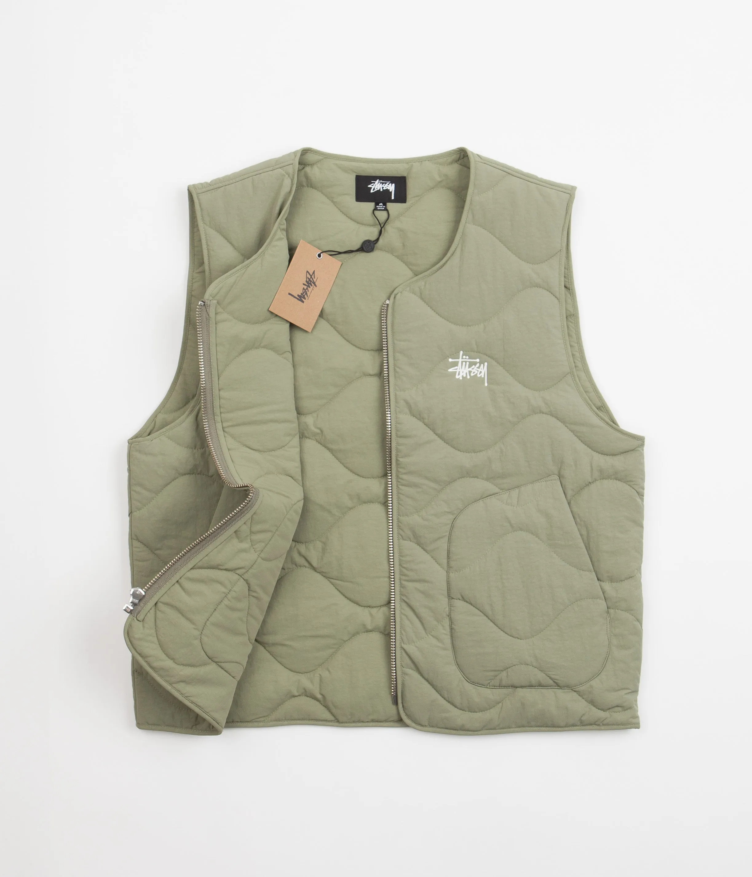 Stussy Recycled Nylon Liner Vest - Coyote