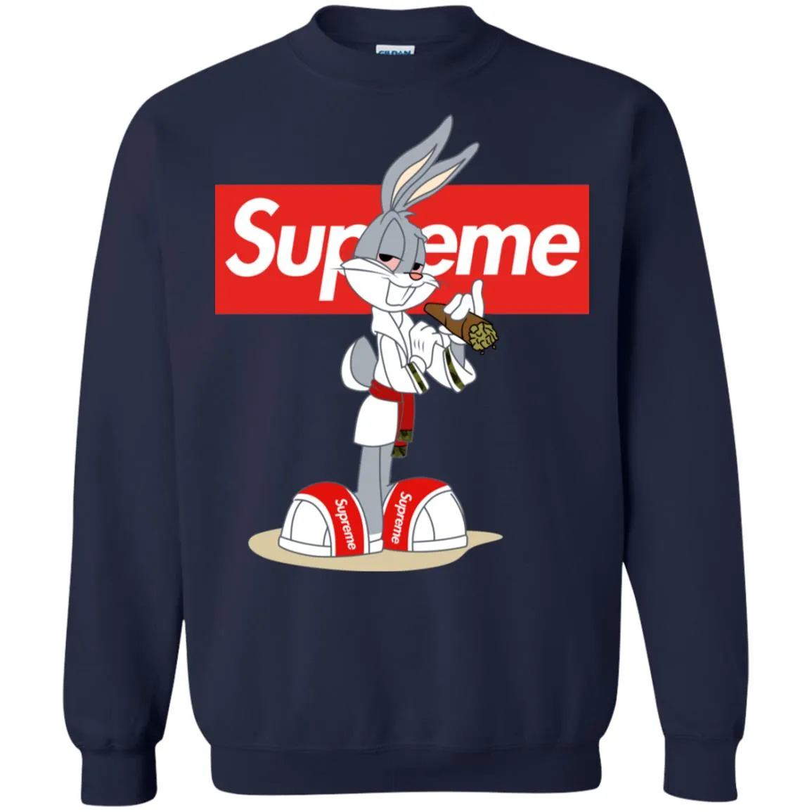 Supreme Rabbit Smoking T-shirt Crewneck Pullover Sweatshirt