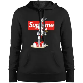 Supreme Rabbit Smoking T-shirt Women Hooded Sweatshirt