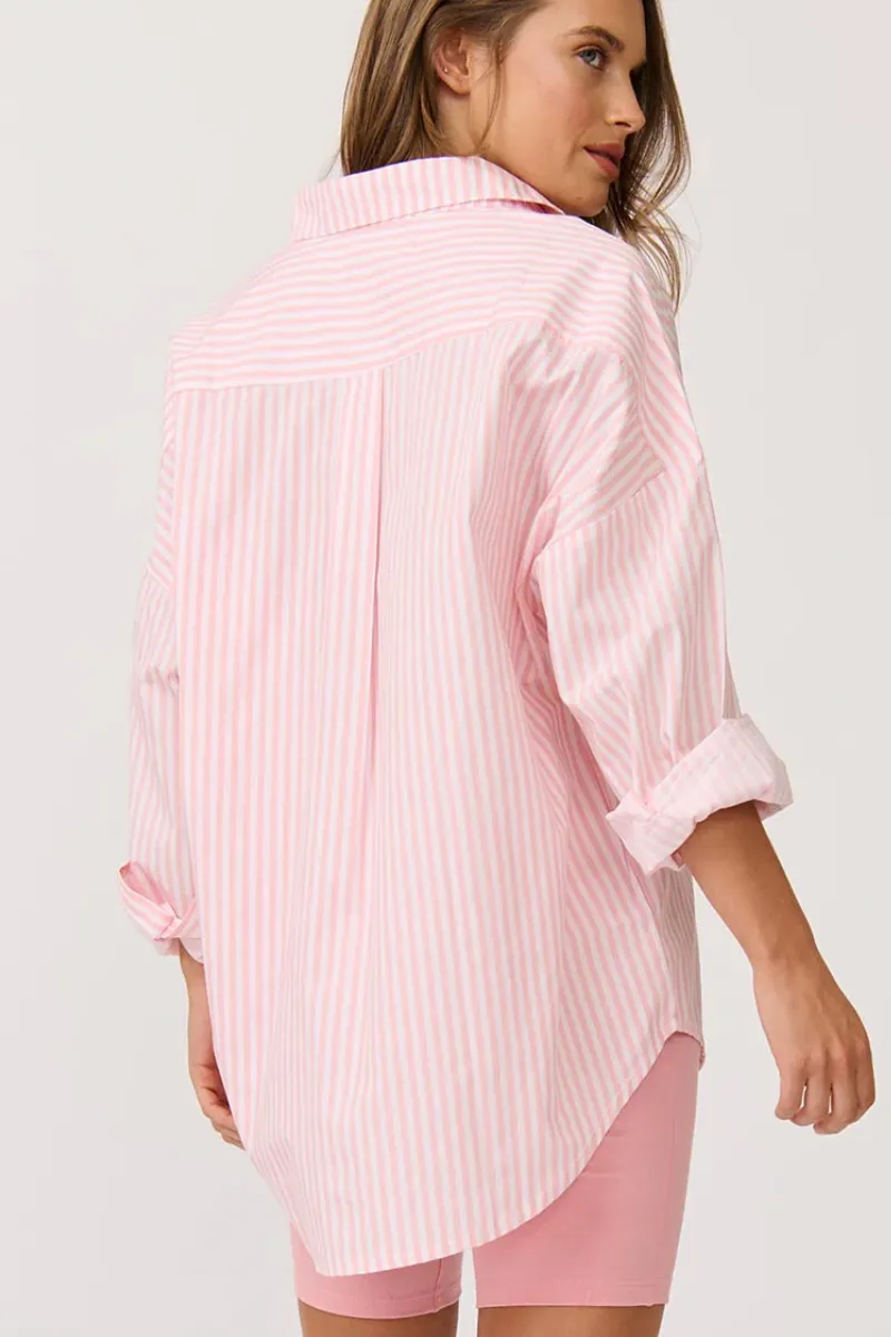 Tammy Shirt, Bubblegum Stripe