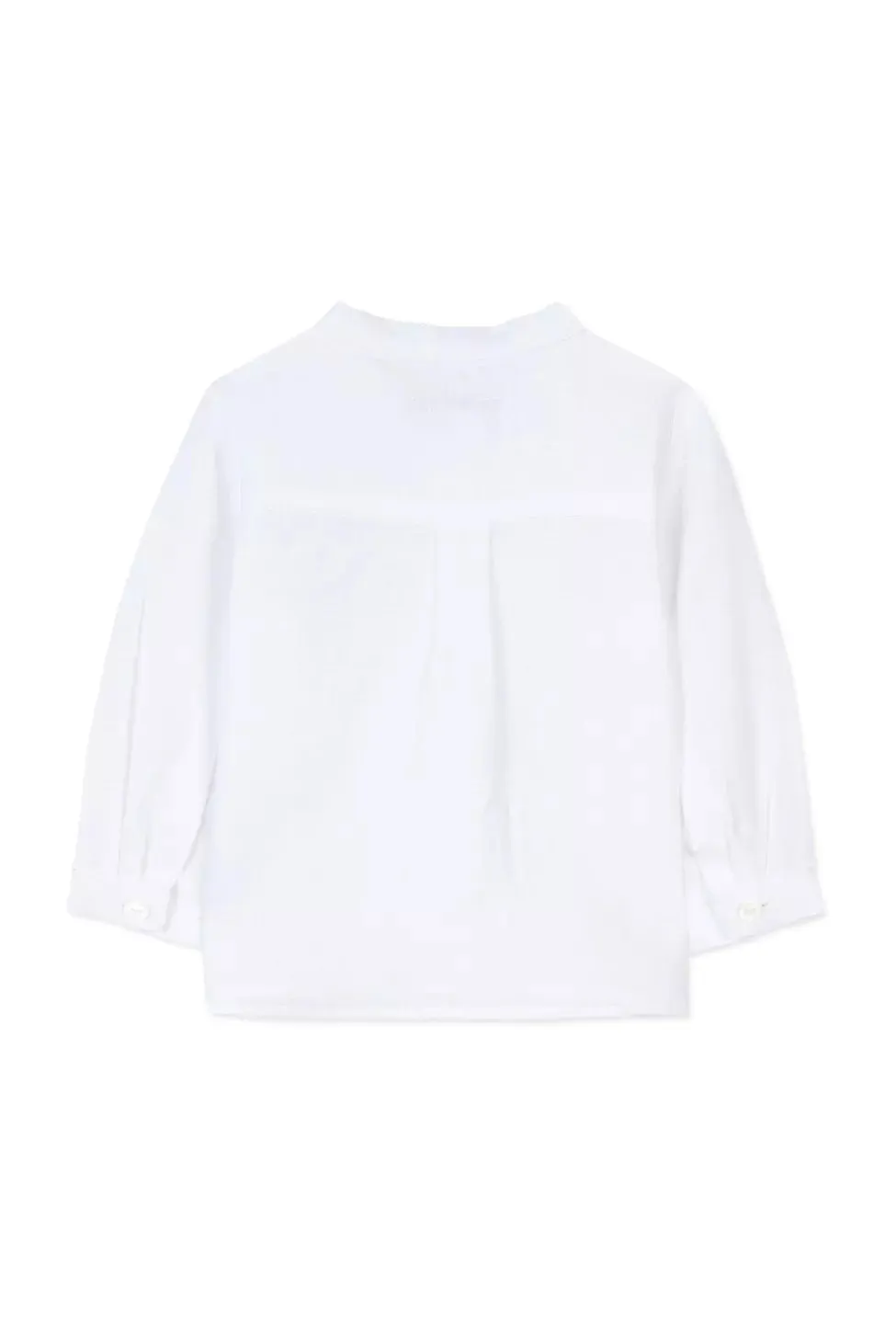 TAR White Baby Long Sleeve Linen Shirt