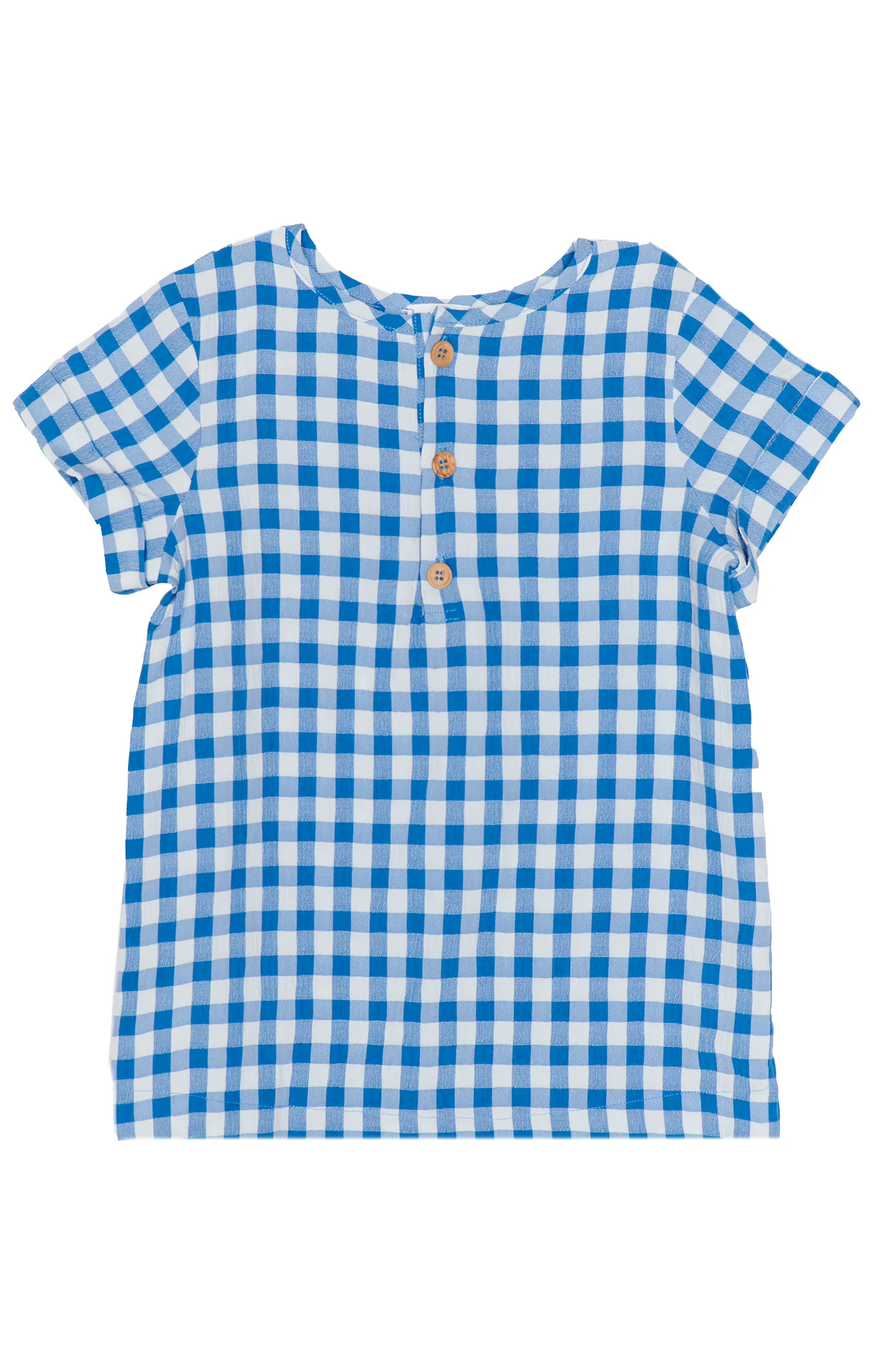 Tate Shirt ~ Blue Bounty Gingham