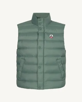 Thomas sleeveless down gilet Celadon green