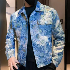 Vintage Blue Floral Jacket