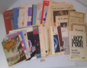 Vintage Lot of 30 Assorted Old Music Song Books, Thin Books, Music Sheet, Old Tyme Music Books