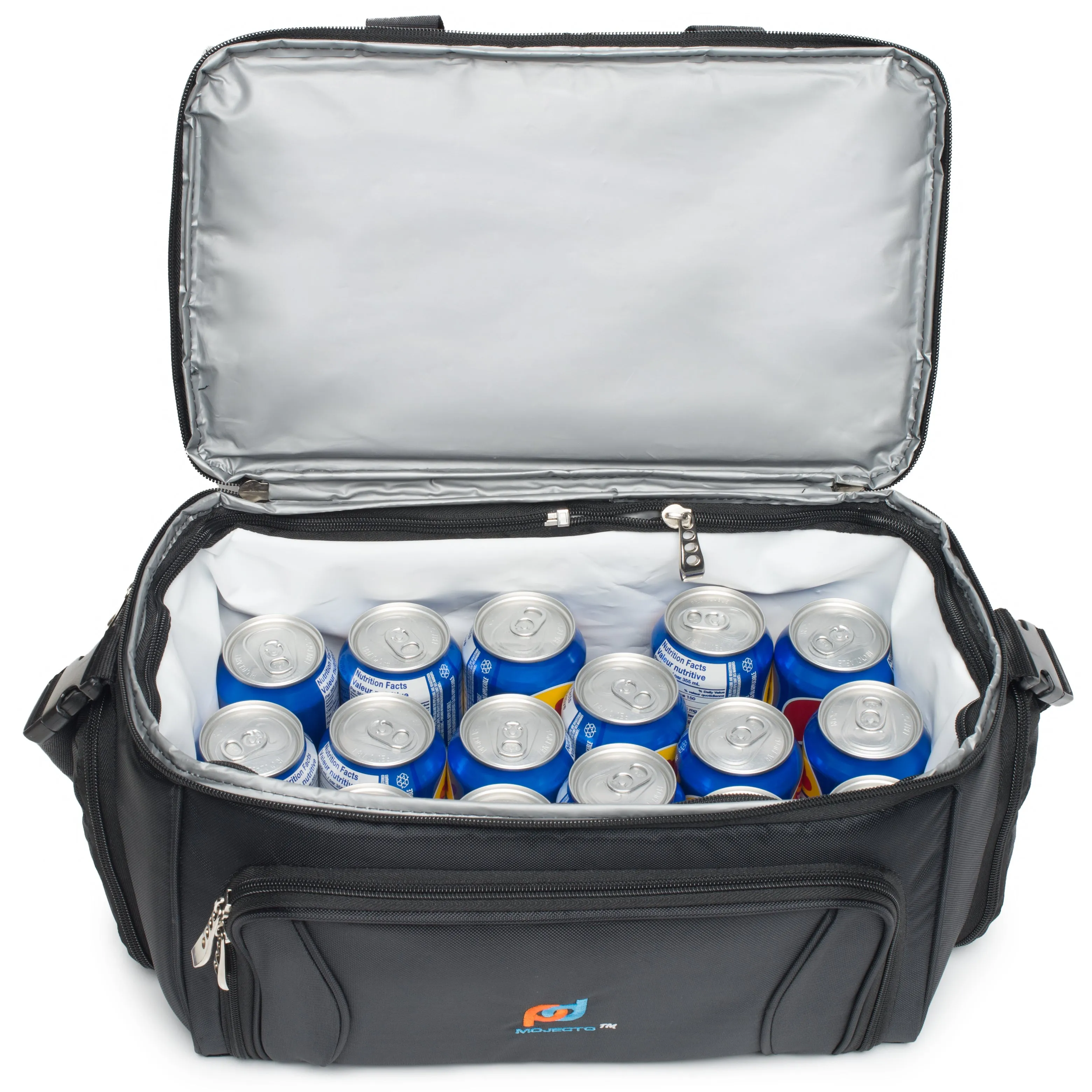 X-Large Cooler Bag (15x12x9 In) With Dual Insulated Compartments.