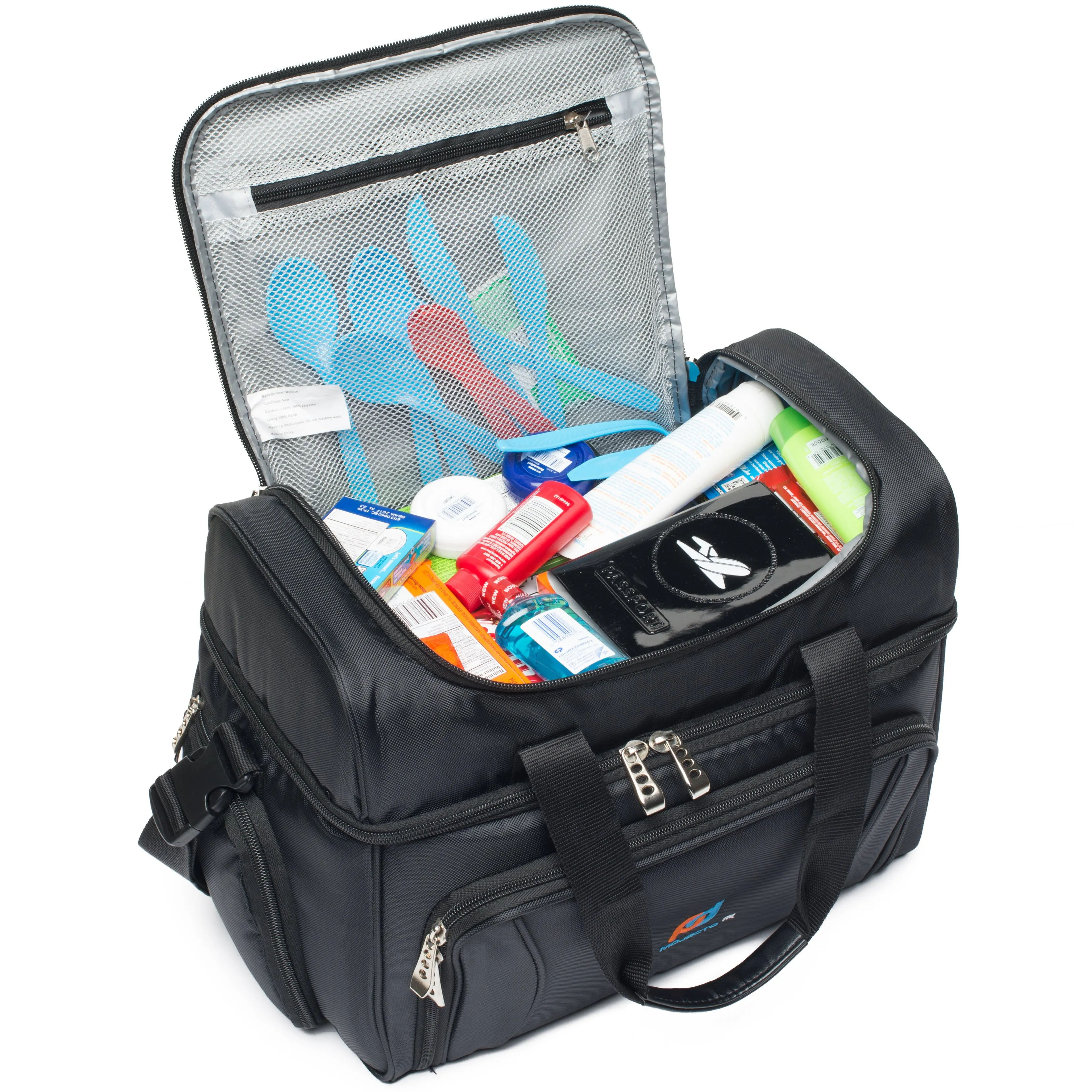 X-Large Cooler Bag (15x12x9 In) With Dual Insulated Compartments.