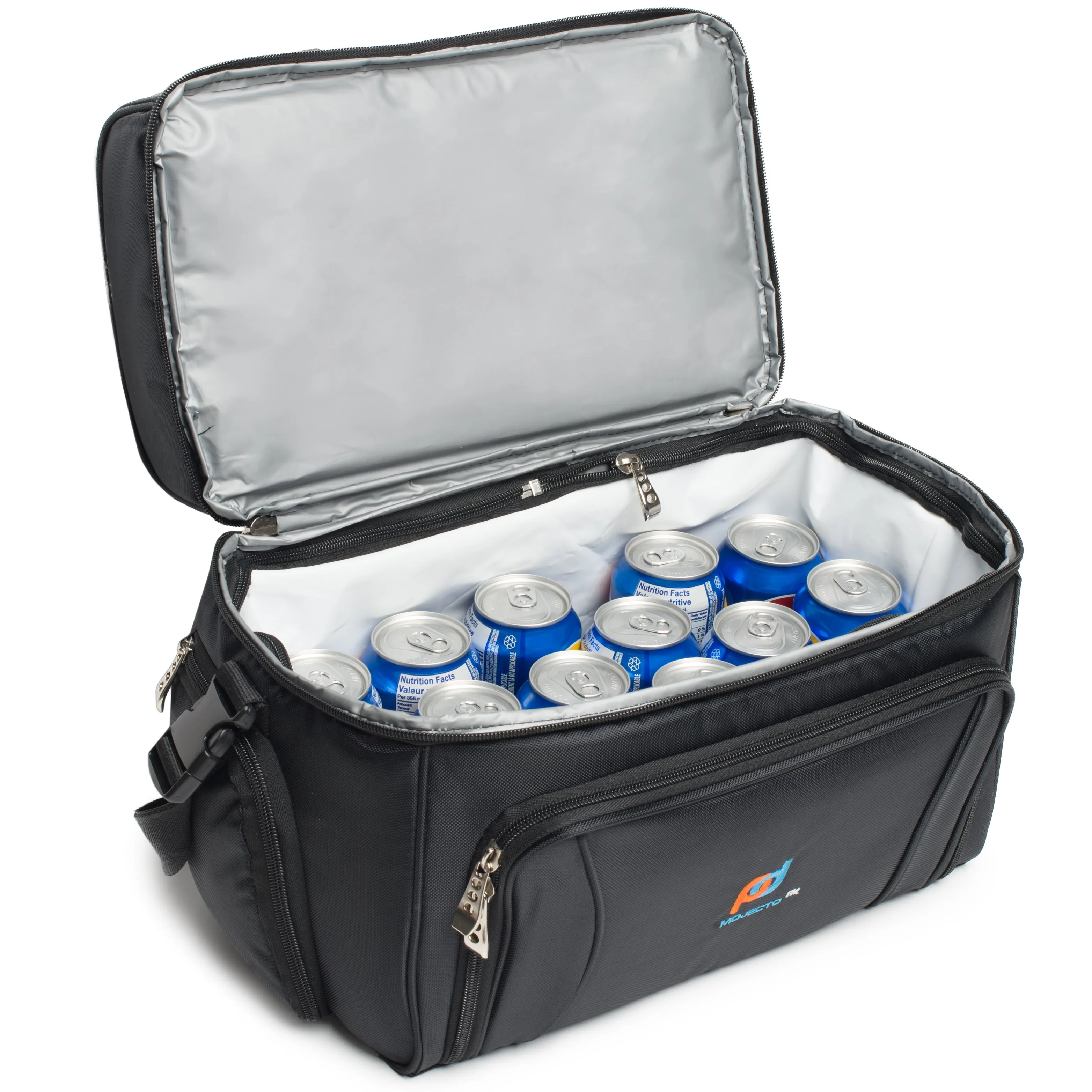 X-Large Cooler Bag (15x12x9 In) With Dual Insulated Compartments.