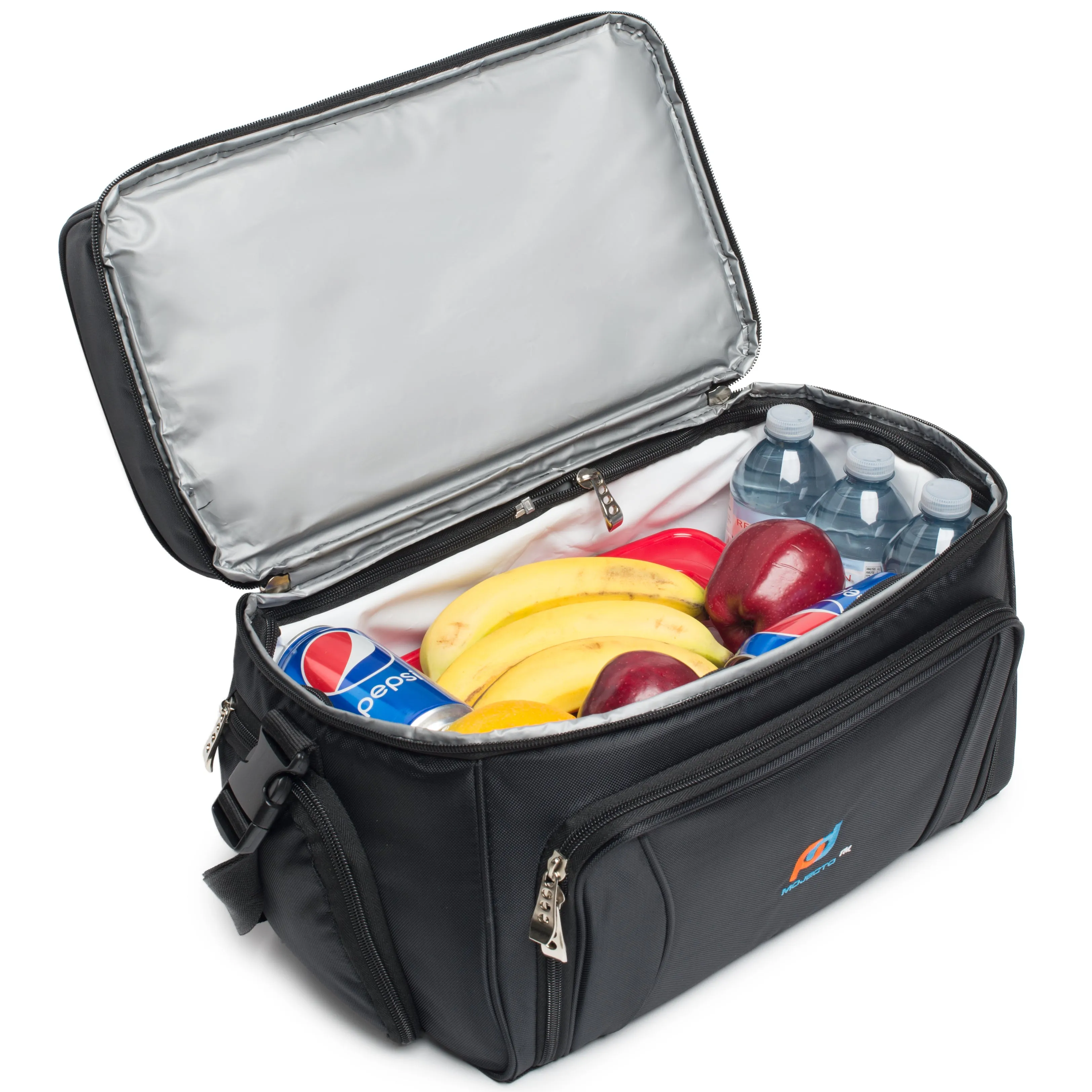 X-Large Cooler Bag (15x12x9 In) With Dual Insulated Compartments.